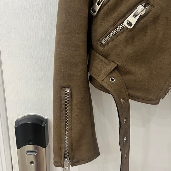 Zara Suede Biker Jacket - Picture 3 of 4